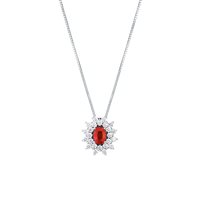 Halskette Mirco Visconti Dame Girocollo Colore in Weißgold Rubino 1.02 Ct IE92/F20R - IE92/F20R